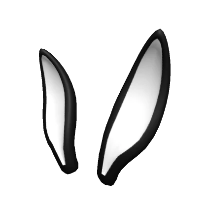 Black & White Bunny Ears