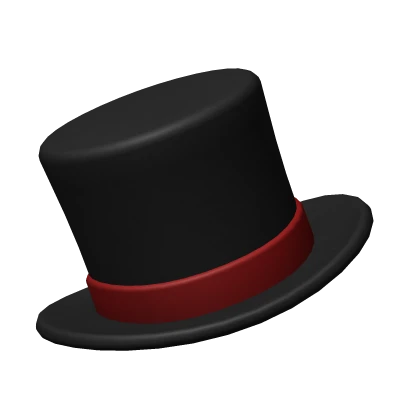 Red Banded Tiny Top Hat