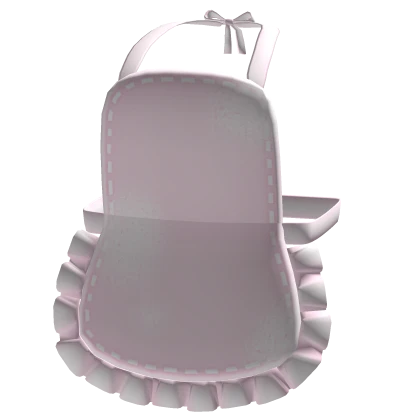  cutesy pastel pink chef doll apron flour stains