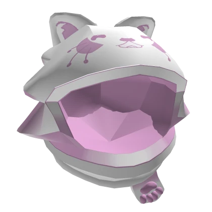 Cute Sleepy Pastel Pink Kawaii Kitty Hood 