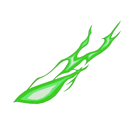 Anime Fire Aura Right Eye - Green