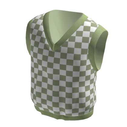 Green Checkered Vest