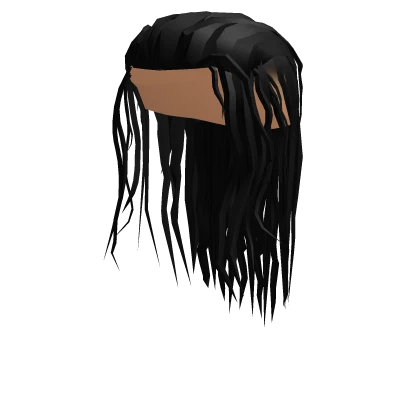Tribal Roman Chief Long Wavy Curl Slick Black Hair