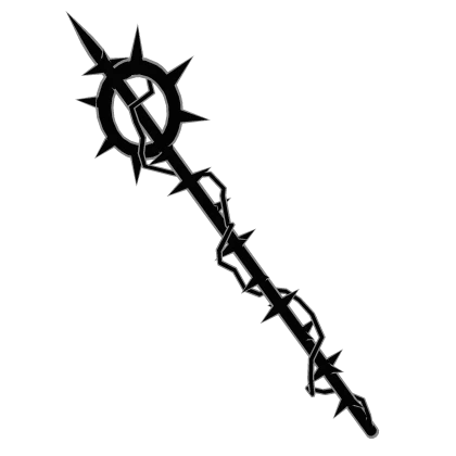 [GLOWING✨] Black And White Outlined Spear