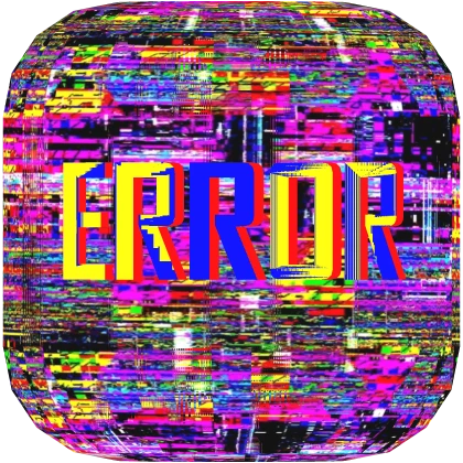 [ANIMATED] Colorful Glitch ERROR Head