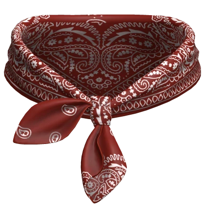 3.0 Neck Bandana Scarf Red 70s Necklace Goofy Y2K