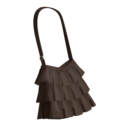 Shoujo Girl Mori Kei Ruffle Bag in Brown 3.0