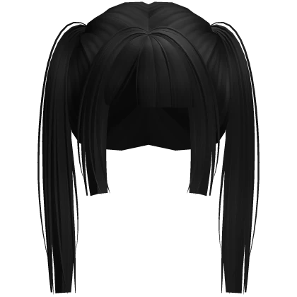 🤍 Jirai Kei Pigtails (Black)