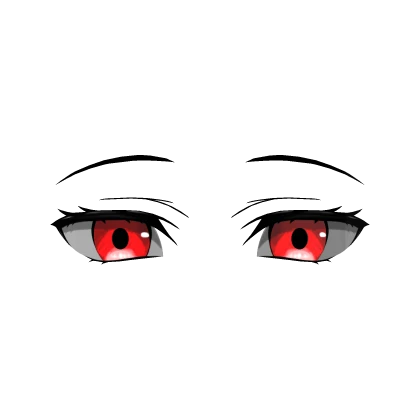 Serene Glowing Eyes Red (3D Face Accessory)