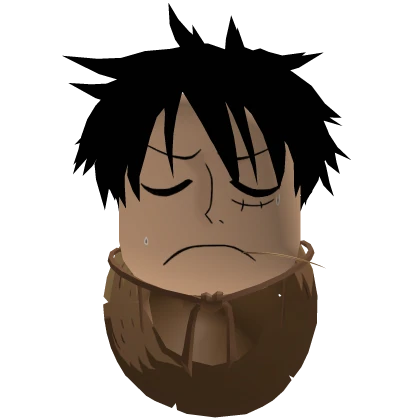 [⏳]Luffy Anime Face w/ Straw