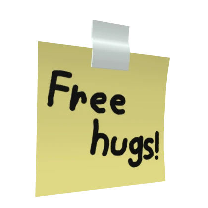 Free Hugs Sticky Note