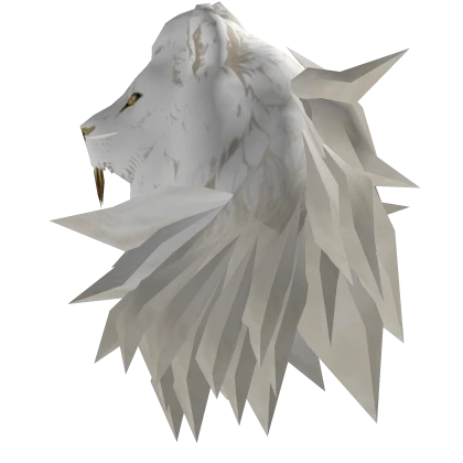 Fluffy White Archangel Lion Head