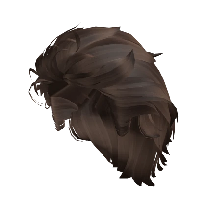 Slicked Back Model Hair (Brown)