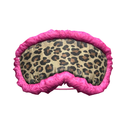 Glamorous Sleeping Mask | Pink & Leopard 