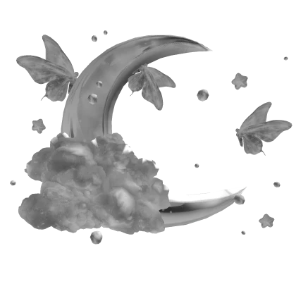 Dreamy White Crescent Moon Lullaby