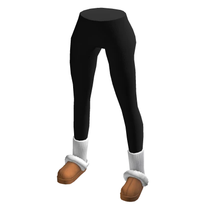 Leggings w/ Platform Slippers