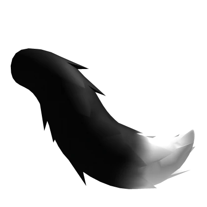 Fluffy Black Fox Tail