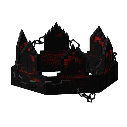 [GLITCH] Red Devil Chained Animated 8-Bit Crown