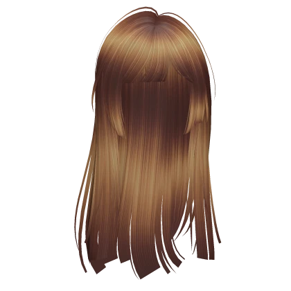 silky flowy layered hime cut (bronze)