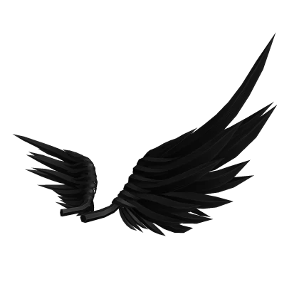 Matte Black Feathered Stellar Wings