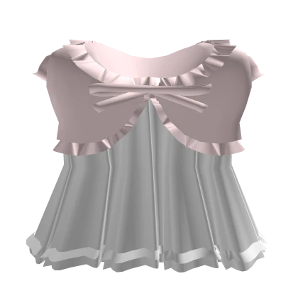 ♡ coquette pink cottage core ruffled little dress
