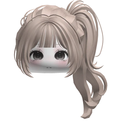 Cute Girl Wavy Ponytails