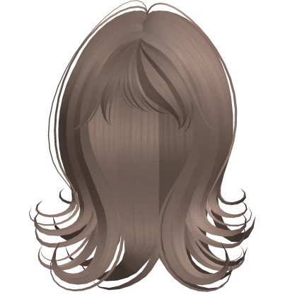 iconic short sweet swirly hairstyle milk tea brown