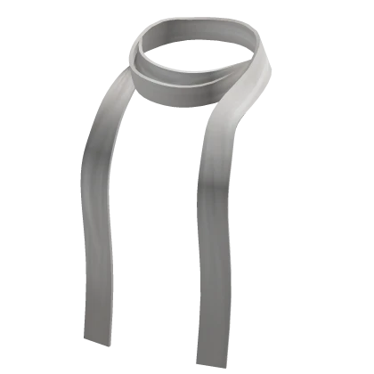 Trendy Skinny Scarf in White