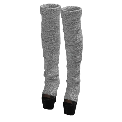 Fuzzy Legwarmer Platform Heels (it-girl doll)