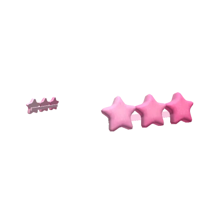 Pink Star Hair Clips