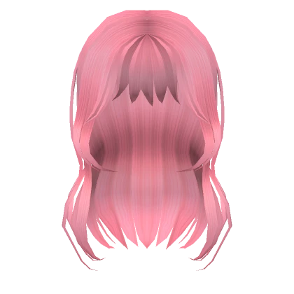 Stylish Pink Layered Bangs Hair