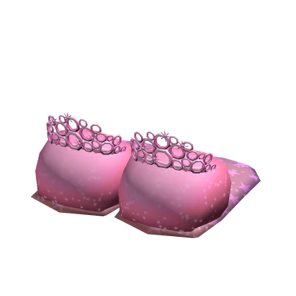 Glinda Pink Wicked Bubble Princess Crown Slippers