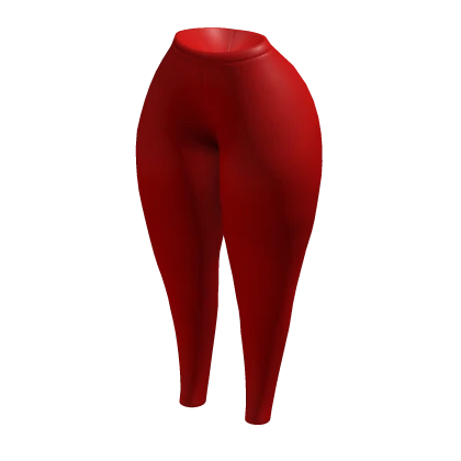 Lipstick Red Baddie Pants