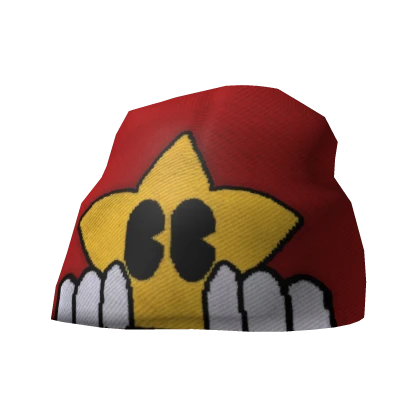 Y2K Red Star Beanie