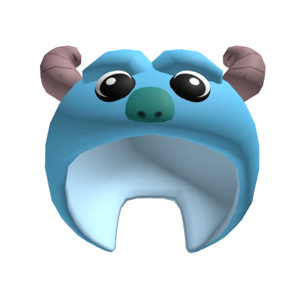 Cute Blue Sully Monster Plushie Hood