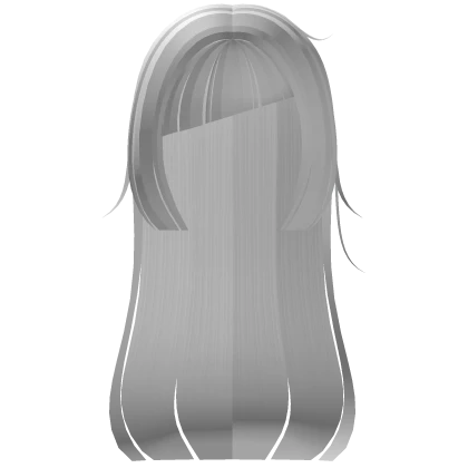  ♰ asymmetrical hime hair in white ♰ 