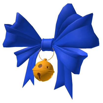 Blue Jingle Bow Tie Wings