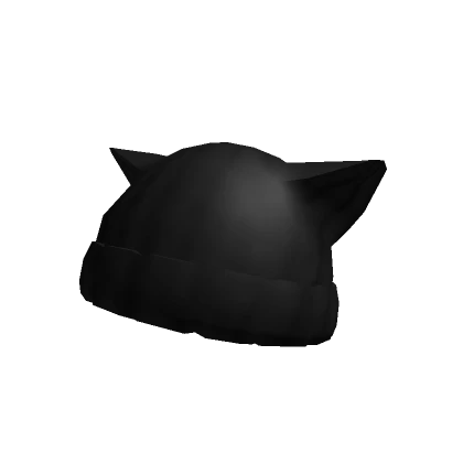 Cat Black Winter Beanie