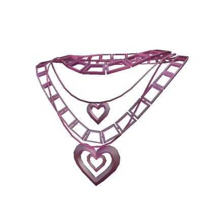 Pink  Heart Necklace