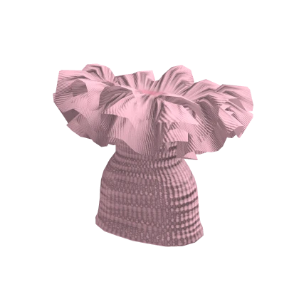 Pink Ruff Mini Dress