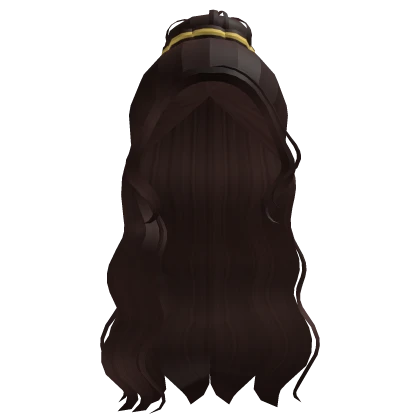 Princess Belle Royal Half-Up Bun in Brown