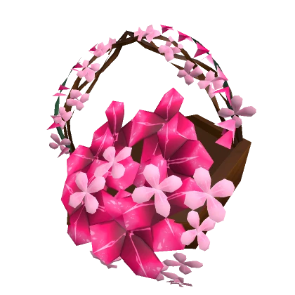 Pink Flower Basket