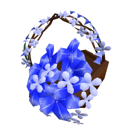 Blue Flower Basket