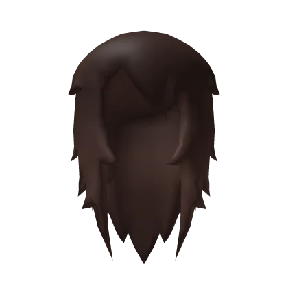 Brown Long Low Poly Hair