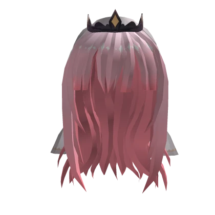 Long Pink Straight Hair