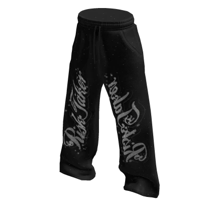 Cool Y2k Grunge Set Sweatpants (Black)