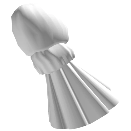 (Right) R6 White Puffy Ruffled Long Sleeve