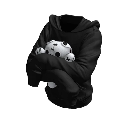 Bunny Buddy Hoodie Monochrome