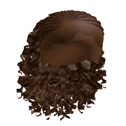 Feed In Braids W/ Curls [Brown]