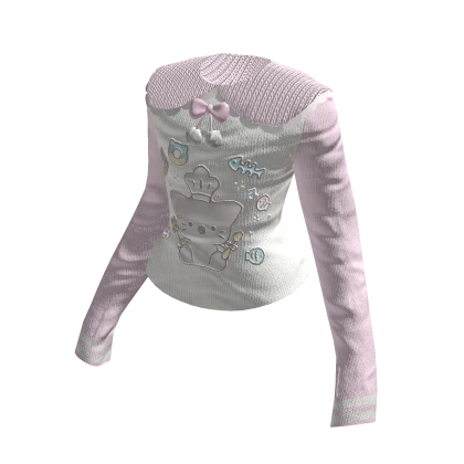 ♡ kawaii kitty chef fitted shirt ♡ pink